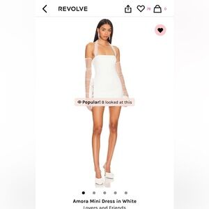 Lovers and friends amora mini dress in white